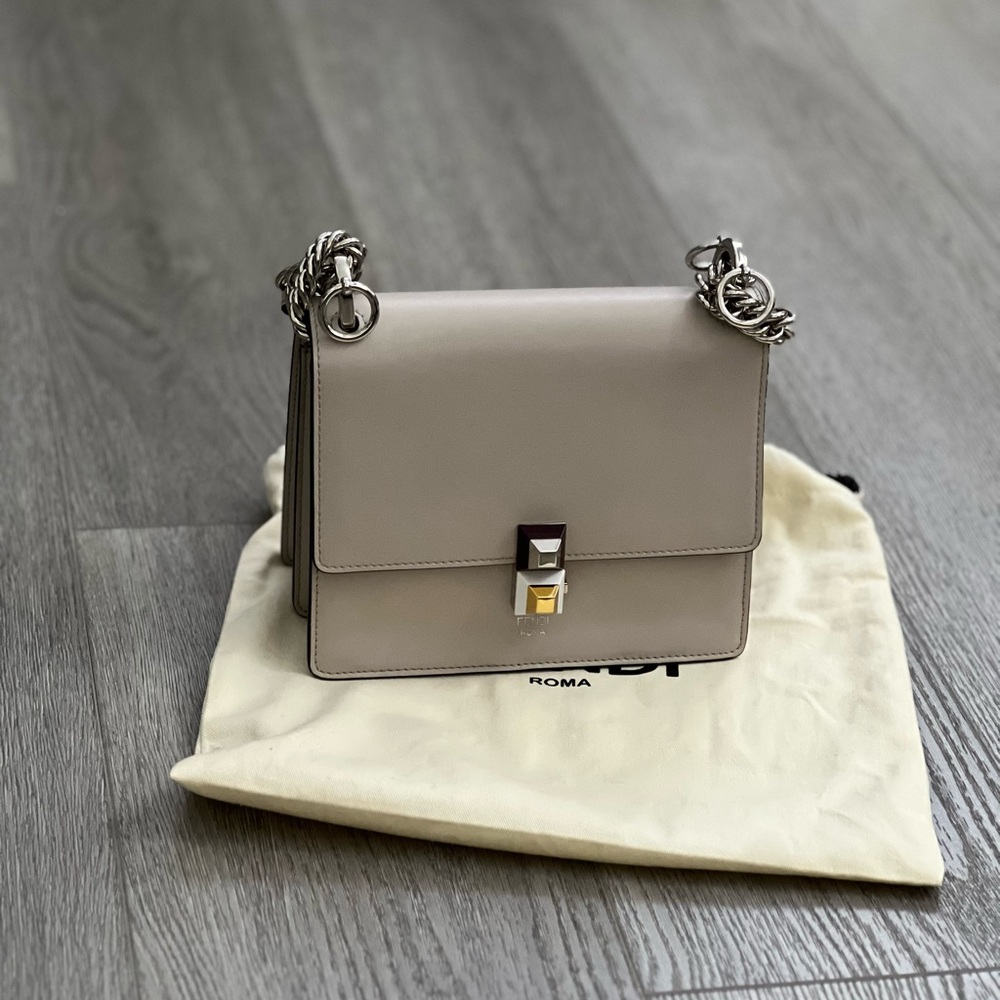 $$SOLD$$ Fendi Calfskin Leather Small Kan I Bag